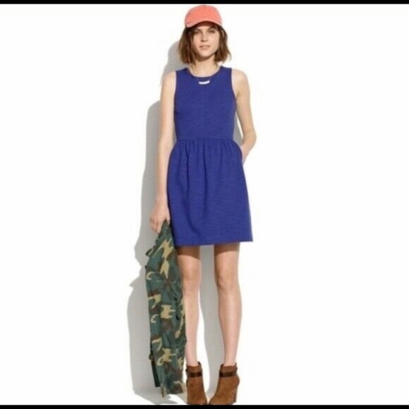 Madewell Dresses & Skirts - MADEWELL Cotton modal royal blue dress S